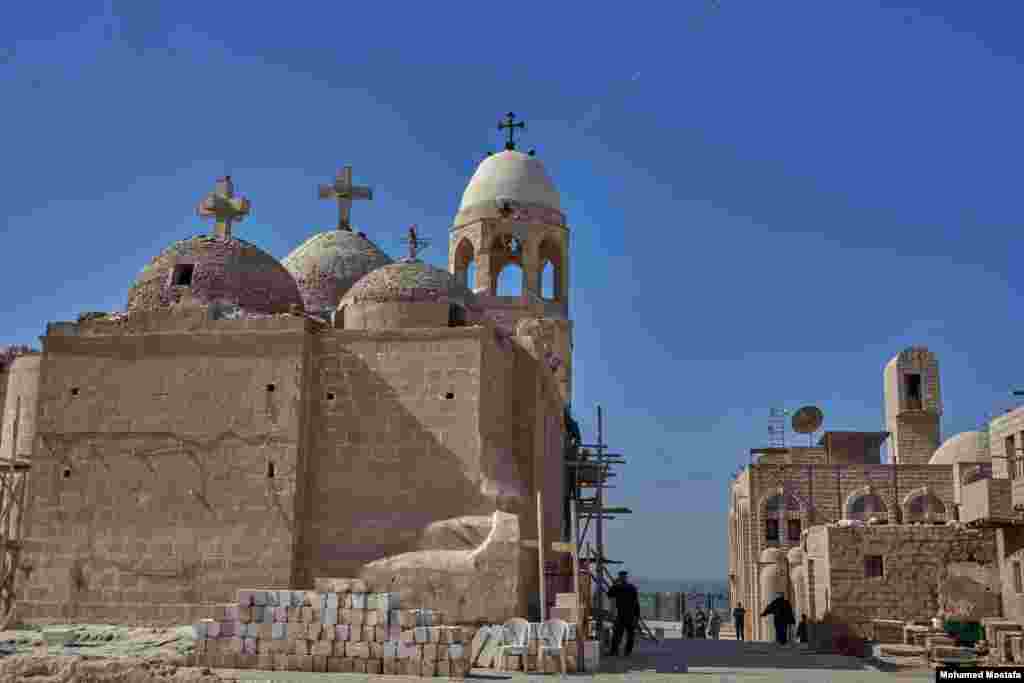 The Gabal Al-Teir area, where the Virgin Mary church and monastery is located, is considered to be one of the main points of interest along the Holy Family's journey through the eight provinces of Egypt when they fled Israel. (Hamada Elrasam/VOA)