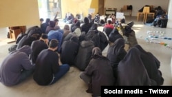 تحصن دانشجویان دانشگاه امیرکبیر. یکشنبه ۲۹ آبان