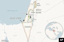 Peta wilayah Palestina dan Israel