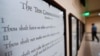 FILE - The Ten Commandments are posted with other documents in the Georgia Capitol, June 20, 2024, in Atlanta. Civil liberties groups sued June 24, challenging Louisiana’s requirement that the Ten Commandments be displayed in public school classrooms.
