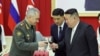 Ruski ministar odbrane Sergej Šojgu na prijemu čiji je domaćin Kim Džong Un, povodom 70. godišnjice završetka Korejskog rata