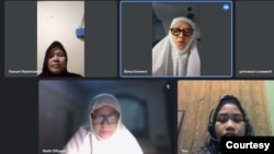 Bima Emmert sedang belajar mengaji secara online. (Foto: pribadi)