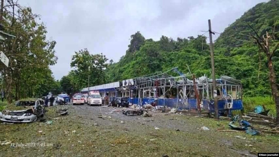 ဘားအံ သံလွင်တံတားဂိတ် ပေါက်ကွဲမှု ၁ ဦး သေဆုံး (ဇူလိုင် ၃၁၊ ၂၀၂၃)