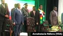 President Emmerson Mnangagwa officially opening Mine Entra 2023