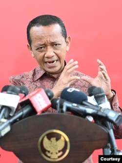 Menteri Investasi Bahlil Lahadalia mengatakan pemerintah tidak merelokasi warga Rempang, tetapi "pergeseran." (Courtesy : Setpres RI)