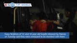 VOA60 World- 12- and 16-year-old Israelis released by Hamas on Tuesday reunited with family
