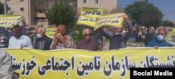 اعتراضات بازنشستگان، اهواز، خوزستان، سه‌شنبه ۸ فروردین ۱۴۰۱
