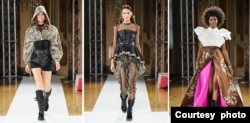 Batik Durian dalam gaya punk mendapat sambutan hangat di Emerging Talents Milan Fashion Show 2021. (Dok. Istituto di Moda Burgo Indonesia)