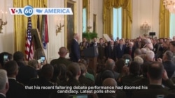 VOA60 America - Biden vows to continue his run for reelection