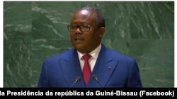 Umaro Sissoco Embaló, Presidente da Guiné-Bissau, discursa na 78a. Assembleia Geral da ONU em Nova Iorque, 21 setembro 2023