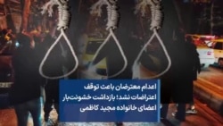 اعدام معترضان باعث توقف اعتراضات نشد؛ بازداشت خشونت‌بار اعضای خانواده مجید کاظمی