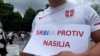 USA, Washington, protest "Serbia against violeence" in front thee White house