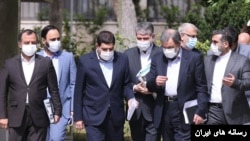 بخشی از تیم اقتصادی دولت ابراهیم رئیسی پس از جلسه هیات دولت.