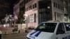 Policija u centru Podgorice (Foto: VOA, Jovan Radulović)