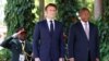 Emmanuel Macron, Presidente da França, e João Lourenço, Presidente de Angola, Luanda, 3 Março 2023