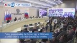 VOA60 World - Russian President Vladimir Putin wins fifth term in office with no credible opposition