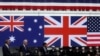 FILE - U.S. President Joe Biden, Australian PM Anthony Albanese and British PM Rishi Sunak deliver remarks on the Australia - UK - U.S. (AUKUS) partnership, after a trilateral meeting, at Naval Base Point Loma in San Diego, California, March 13, 2023. 