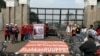 Aksi tenda para perempuan Pekerja Rumah Tangga (PRT) menuntut pengesahan RUU PPRT di depan gerbang DPR RI 13 Maret 2023 lalu. (Twitter/@jalaprt)