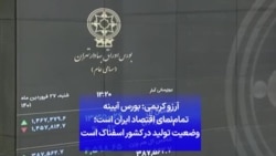 آرزو کریمی: بورس آیینه تمام‌نمای اقتصاد ایران است؛ وضعیت تولید در کشور اسفناک است