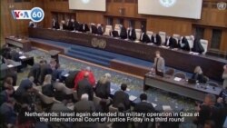 VOA60 Africa - South Africa urges UN's top court to order cease-fire in Gaza