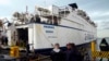 Sebuah kapal Koalisi Freedom Flotilla berlabuh di Pelabuhan Tuzla di Istanbul, Turki, 19 April 2024. (Foto: AP)