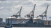 Russian frigate Admiral Gorshkov gets ready to leave Cape Town harbour en route to Durban where it is scheduled to do naval exercises with the South African and Chinese navies, in Cape Town, South Africa, Feb. 15, 2023. 