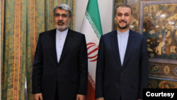 حسین امیرعبداللهیان (راست) و علی بحرینی