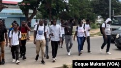 Marcha do Movimento dos Estudantes Angolanos pelo regresso às aulas, Luanda, Angola, 22 Abril 2023