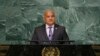 Presiden Mikronesia David Panuelo berbicara dalam Sidang Umum PBB di New York, pada 22 September 2022. (Foto: AP/Jason DeCrow, File)