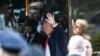 Mantan Presiden AS Donald Trump tiba di Trump Twoer di New York, pada 3 April 2023. (Foto: AFP/Andrew Caballero-Reynolds)