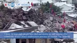 VOA60 World - China: At least eight dead, dozens missing in landslide