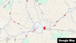 نقشه شهر حلب و برخی از مناطق پیرامونی آن در شمال غرب سوریه