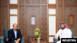 محمدبن سلمان، ولیعهد عربستان / عبدالفتاح السیسی، رئیس جمهوری مصر