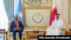 Madaxweyne Xasan Sheekh iyo Amiinrka Qadar Tamim bin Hamad Al Thani oo maanta ku kulmay magaalada Doha
