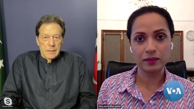 Former Pakistani PM Khan Denies Having Problem with Army Chief 