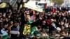 University students demonstrate in Gaza City, Feb. 26, 2023, in support of the West Bank and against the Aqaba summit between Israel and Palestinians.