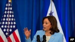 Vice President Kamala Harris gives remarks ahead of the one-year anniversary of the Biden administration's Inflation Reduction Act at McKinstry, Aug. 15, 2023, in Seattle. 