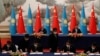 中国领导人习近平与中亚国家哈萨克斯坦总统托卡耶夫在西安举行中亚峰会前出席两国的协议签订仪式。（2023年5月17日）