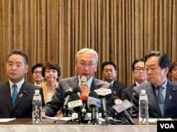 日本國會友台團體“日華議員懇談會”會長古屋圭司(Furuya Keiji)（美國之音特約記者楊安攝影）。