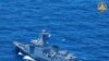 This handout photograph shows BRP 'Antonio Luna' participating in the first Multilateral Maritime Cooperative Activity between the Philippines, U.S., Australia and Japan, in South China Sea, April 7, 2024. (Photo by Armed Forces of the Philippines) 