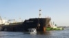 The Russian cargo ship Pure Point, carrying crude oil, is seen anchored at the port in Karachi, Pakistan, June 11, 2023. (Karachi Port Trust/Handout via Reuters)