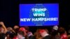 Pendukung berkumpul sebelum calon presiden dari Partai Republik mantan Presiden Donald Trump berbicara di pesta malam pemilihan pendahuluan di Nashua, Selasa, 23 Januari 2024. (Foto: AP)