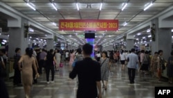 북한 평양의 지하 상가. (자료사진)