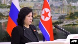 지난해 10월 러시아를 방문한 최선희 북한 외무상.
