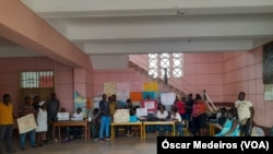 Professores em greve, Escola Patrice Lumumba, São Tomé e Príncipe, 1 março 2024