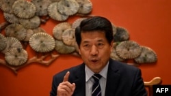 資料照片：中國歐亞事務特別代表李輝在北京舉行記者會。(2023年6月2日）