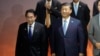 資料照片: 2023年11月16日日本首相岸田文雄(左)在三藩市舉行亞太經合組織峰會上與中國國家主席習近平會晤