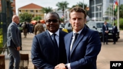 Umaro Sissoco Embaló e Emmanuel Macron