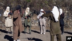شماری از تندروان تحریک طالبان پاکستان در وزیرستان شمالی (تصویر از آرشیف صدای امریکا) 