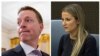 FILE - Matthew Pottinger, wakil penasihat keamanan nasional mantan presiden Trump (kiri), dan Wakil Sekretaris Pers Sarah Matthews dijadwalkan akan memberi kesaksian di hadapan komite penyelidik serangan 6 Januari 2021 di US Capitol DPR AS, Kamis (20/7).